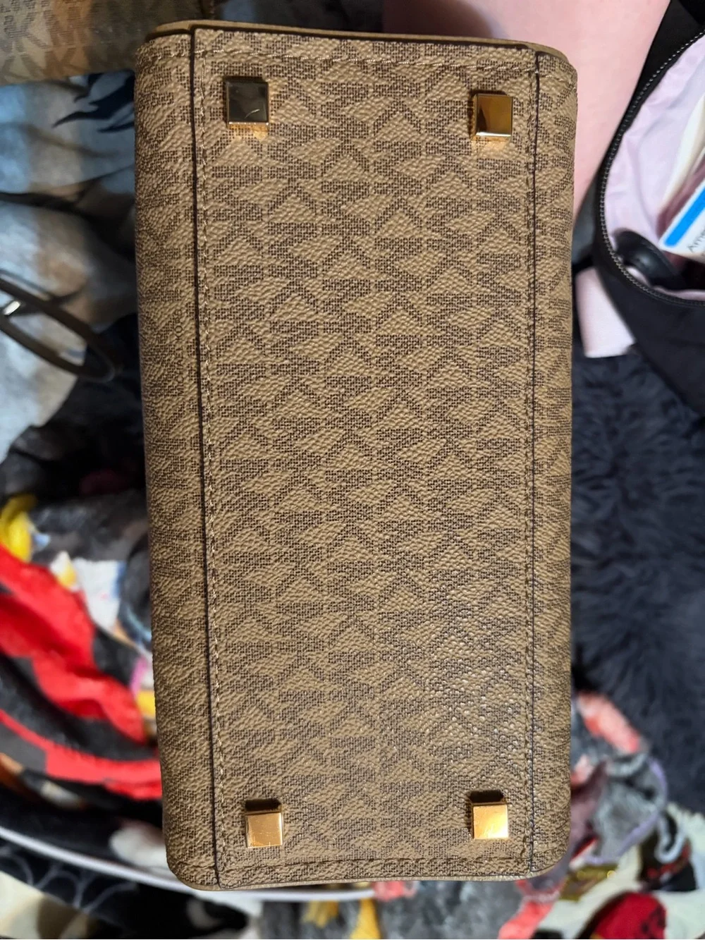 Michael Kors Tan/Brown Logo Tote with Matching Wallet